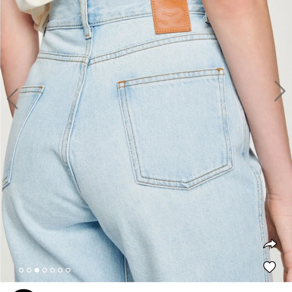 Faded jeans with contrasting cuffs - Picture 3 of 4